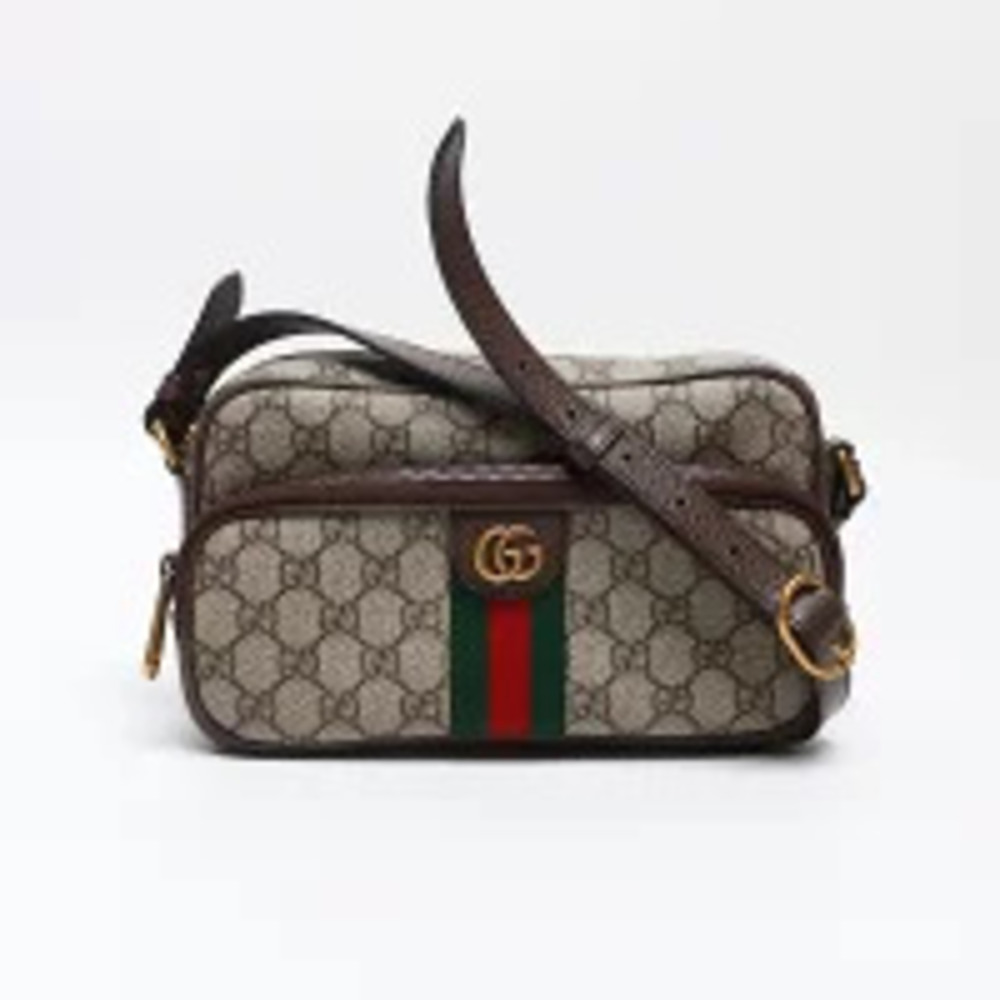 Gucci GG Canvas Sherry Logo Shoulder Bag Beige - Picture 2 of 13